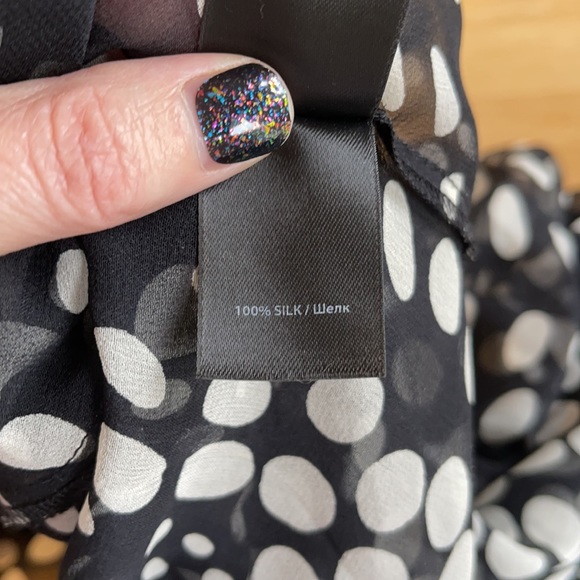 Monsoon silk dot dress - Picture 8 of 10